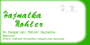 hajnalka mohler business card